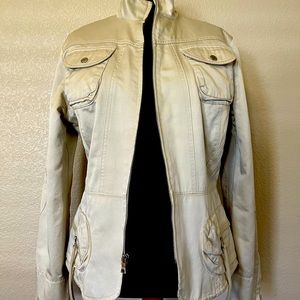 🧥 Banana Republic Khaki Jacket Size L Utility 💥